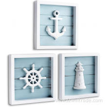 Wooden Beach Bathroom Decor